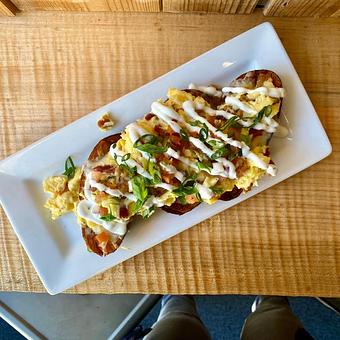 Product: Breakfast Potato Skins - Avalon International Breads in Cass Corridor/Midtown - Detroit, MI Bakeries