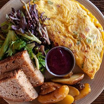 Product: 3 Egg Omelete - Avalon International Breads in Cass Corridor/Midtown - Detroit, MI Bakeries