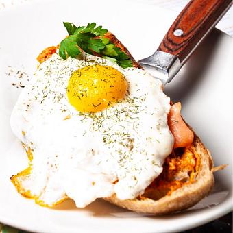 Product: Smoked Salmon Toast - Avalon International Breads in Cass Corridor/Midtown - Detroit, MI Bakeries