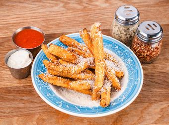 Product: Eggplant Fries - Blue Pan Pizza in South Golden - Golden, CO American Restaurants