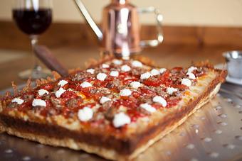 Product: Brooklyn Bridge - Detroit Style Pizza - Blue Pan Pizza in South Golden - Golden, CO American Restaurants