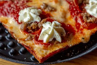 Product: Brooklyn Bridge - Detroit Style Pizza - Blue Pan Pizza in Congress Park - Denver, CO Dessert Restaurants Product: Brooklyn Bridge - Detroit Style Pizza - Blue Pan Pizza in Congress Park - Denver, CO Dessert Restaurants