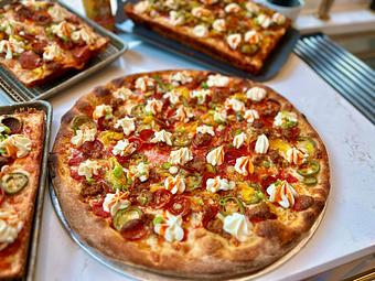 Product - Blue Pan Pizza in South Golden - Golden, CO American Restaurants Product - Blue Pan Pizza in South Golden - Golden, CO American Restaurants