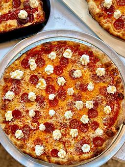 Product - Blue Pan Pizza in South Golden - Golden, CO American Restaurants Product - Blue Pan Pizza in South Golden - Golden, CO American Restaurants