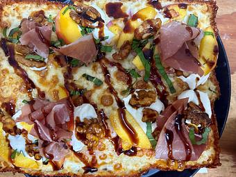 Product: with Prosciutto Di Parma - Brown Dog Pizza in Downtown Telluride, Main Street - Telluride, CO Bars & Grills