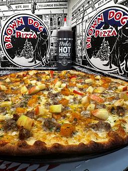 Product: Thin Crust - Brown Dog Pizza in Downtown Telluride, Main Street - Telluride, CO Bars & Grills