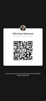 Product: Scan WhatsApp QR Code to make a reservation - Eiffel Tower in Las Vegas, NV French Restaurants