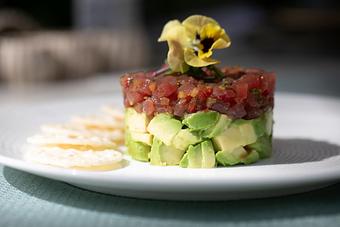 Product: Tuna Tartare - Essensia Restaurant at The Palms Hotel & Spa in Miami Beach - Miami Beach, FL Global Restaurant