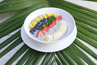 Product: Coconut Milk, Vanilla Extract, Honey, Seasonal Fruit, Banana, Berries - The Palms AVEDA Spa in Miami Beach - Miami Beach, FL Beauty Salons