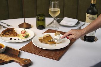 Product: Pumpkin Crémeux, Dulce De Leche, Caramel Ganache - The Palms AVEDA Spa in Miami Beach - Miami Beach, FL Beauty Salons