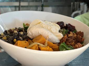 Product: Looking for a healthy vegetarian option? - Geddy's in Downtown Bar Harbor, just steps from the town pier. - Bar Harbor, ME American Restaurants