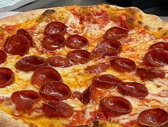 Product: Enjoy the Classic Taste of Our Wood-Fired Cheese or Pepperoni Pizza! - Geddy's in Downtown Bar Harbor, just steps from the town pier. - Bar Harbor, ME American Restaurants