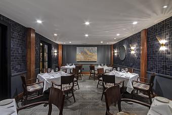 Interior: GW Fins' Private Dining Room seats a maximum of 30 people. - GW Fins in French Quarter - New Orleans, LA Seafood Restaurants
