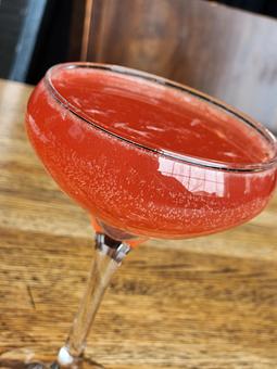 Product: Absolut® Lime, Lemon Juice, Strawberry Purée, Sprite® - Harvey's Grill and Bar in Saginaw, MI American Restaurants