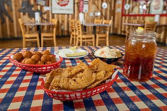Product - Huck Finn's Catfish in Pigeon Forge, TN Soul Food Restaurants