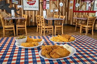 Product - Huck Finn's Catfish in Pigeon Forge, TN Soul Food Restaurants