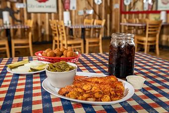 Product - Huck Finn's Catfish in Pigeon Forge, TN Soul Food Restaurants