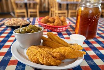 Product - Huck Finn's Catfish in Pigeon Forge, TN Soul Food Restaurants