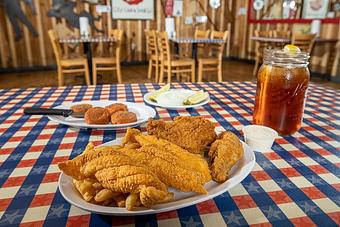Product - Huck Finn's Catfish in Pigeon Forge, TN Soul Food Restaurants