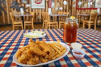 Product - Huck Finn's Catfish in Pigeon Forge, TN Soul Food Restaurants