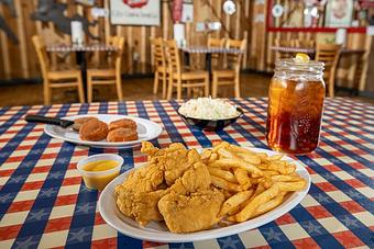 Product - Huck Finn's Catfish in Pigeon Forge, TN Soul Food Restaurants