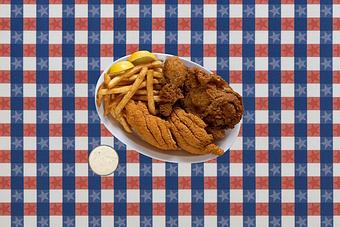 Product - Huck Finn's Catfish in Pigeon Forge, TN Soul Food Restaurants
