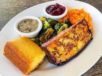 Product: Happy Holiday Plate - Hugo's Studio City in Valley Village - Studio City, CA Vegetarian Restaurants