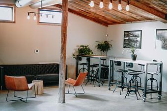 Interior - Alice's Restaurant at Treaty Oak Distilling in Dripping Springs, TX American Restaurants
