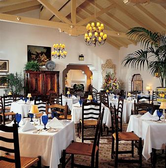 Interior: Arizona Inn Main Dining Room - Arizona Inn - Dining Room in Blenman Elm - Tucson, AZ American Restaurants