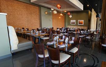 Interior: Elegant but casual dining room - Back Bistro in Palladio - Folsom, CA American Restaurants