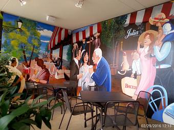 Interior: Patio seating - Barron's in Longview, TX Seafood Restaurants