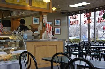 Interior - Bell's Greek Pizza in East Lansing, MI Pizza Restaurant