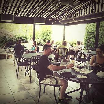 Interior: Patio Weather! - Bella Milano in Edwardsville, IL Italian Restaurants