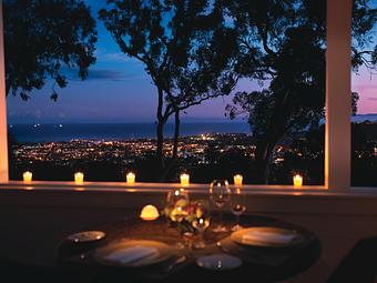Interior: Belmond El Encanto - Evening View from The Terrace - Belmond El Encanto Dining Room in American Riviera - Santa Barbara, CA Bars & Grills