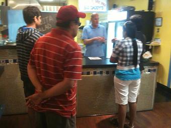 Interior: Customers ordering - Big Daddy's Burritos in Provincetown, MA Mexican Restaurants