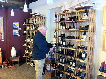 Interior: Our Wine Gallery - Bishop's Stock Fine Art, Craft & Wine in Lower Eastern Shore - Snow Hill, MD Shopping & Shopping Services