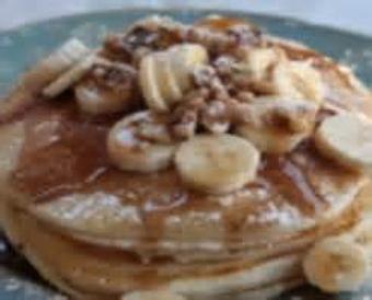 Interior: Zog Banana Walnut Pancakes ! - Cafe Zog in Providence, RI Coffee, Espresso & Tea House Restaurants