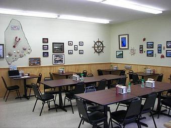 Interior - Carrier's Mainely Lobster in Bucksport, ME American Restaurants