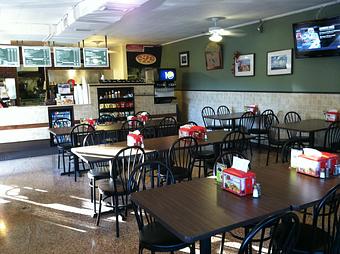 Interior: Chubby's inside, December 2014 - Chubby's Super Subs and Pizza in Ballast Point - Tampa, FL Pizza Restaurant