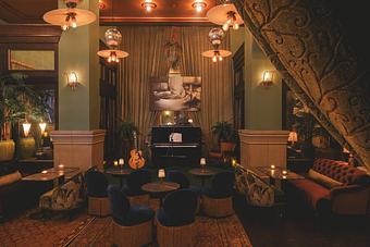 Interior: Club Room Dining and Live Music in SoHo, NY. - Club Room at Soho Grand in SoHo - New York, NY Nightclubs