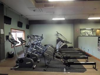 Interior: 1st Cardio deck w/row machines - Core Club & 24/7 Gym in Durham, CT Health Clubs & Gymnasiums