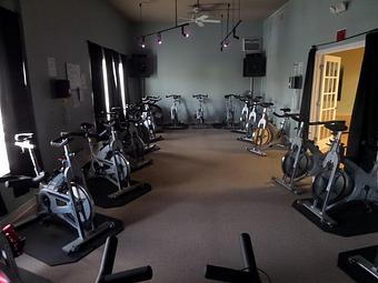 Interior: Spin Room - Core Club & 24/7 Gym in Durham, CT Health Clubs & Gymnasiums