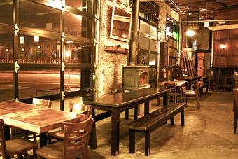 Interior: Enjoy a cold one by our fire. - Dirck the Norseman -- The Greenpoint Beer and Ale in Brooklyn, NY Pubs