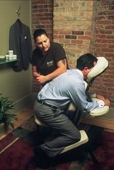 Interior: Chair Massage - Elixir Mind Body Massage in Downtown Denver, LoDo, Higlands, RiNo - Denver, CO Massage Therapy