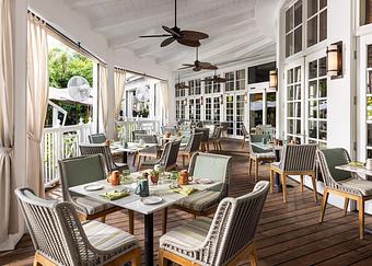Interior: Essensia Restaurant Terrace Daytime - Essensia Restaurant at The Palms Hotel & Spa in Miami Beach - Miami Beach, FL Global Restaurant