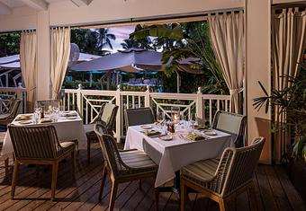 Interior: Essensia Restaurant Terrace Evening - Essensia Restaurant at The Palms Hotel & Spa in Miami Beach - Miami Beach, FL Global Restaurant
