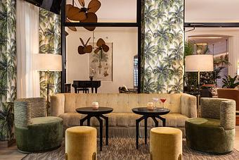 Interior: Essensia Lounge Area - Essensia Restaurant at The Palms Hotel & Spa in Miami Beach - Miami Beach, FL Global Restaurant