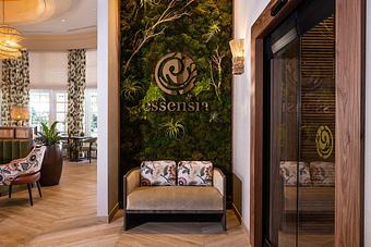 Interior: Essensia Welcome Moss Wall - Essensia Restaurant at The Palms Hotel & Spa in Miami Beach - Miami Beach, FL Global Restaurant