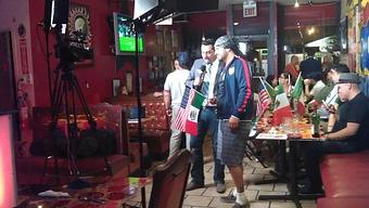 Interior: Fox Deportes Interview at Estrella Negra - Estrella Negra in Logan Square/ Bucktown border - Chicago, IL Latin American Restaurants