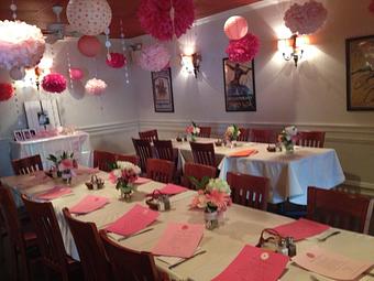 Interior: Have your baby or bridal shower in our newly remodeled banquet room. - Gallery Grille in Tequesta, FL Seafood Restaurants